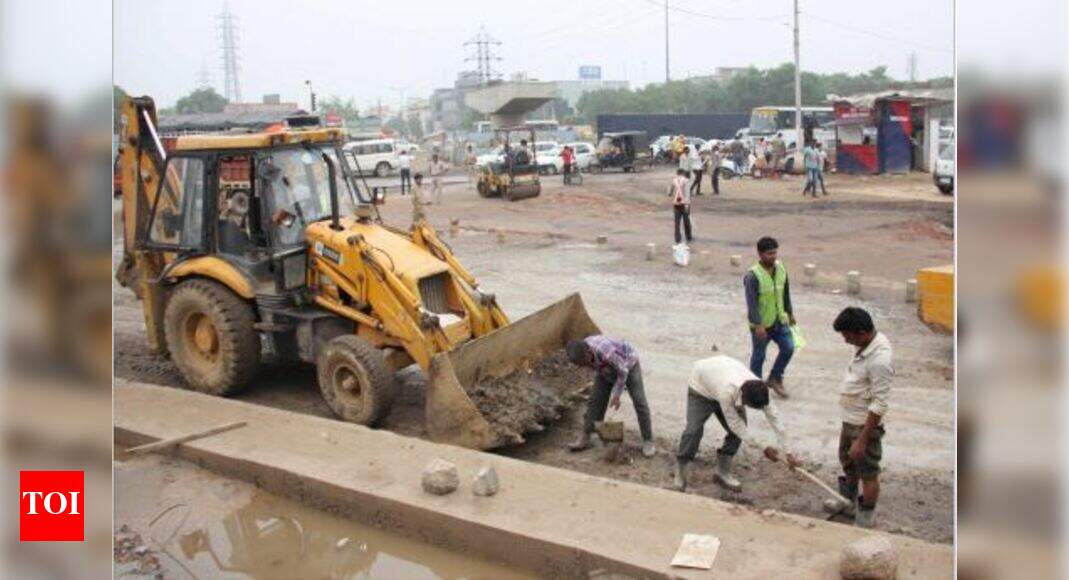 Authorities mend Hero Honda Chowk, surface needs time to settle