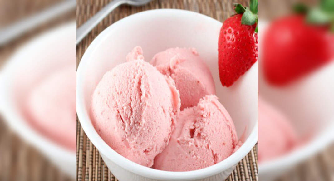 Strawberry Ice Cream Recipe: How to Make Strawberry Ice Cream Recipe | Homemade Strawberry Ice Cream