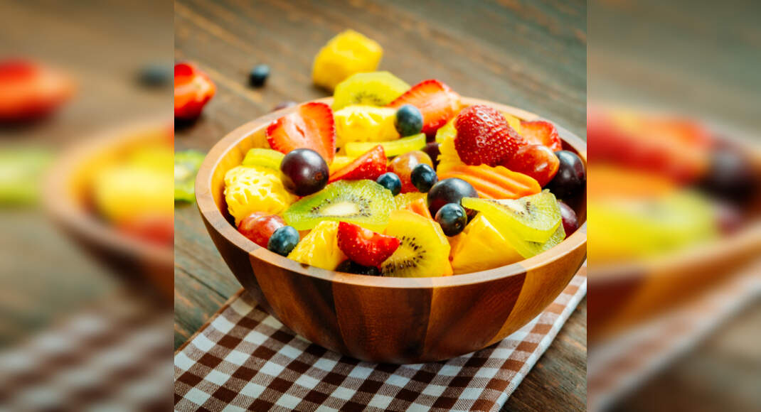 Mango Strawberry Salad Recipe: How to Make Mango Strawberry Salad Recipe | Homemade Mango Strawberry