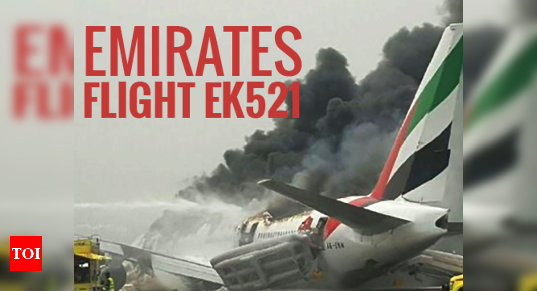 Emirates flight crashlands at Dubai Airport, all passengers safe ...