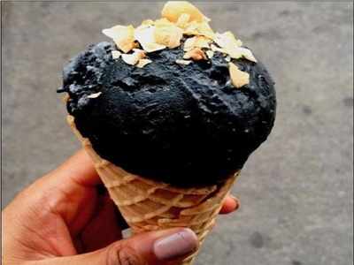 Black ice cream is the latest trend in desserts