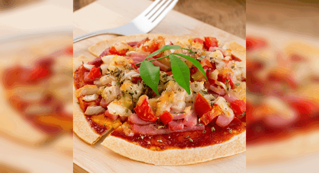 Tortilla Pizza Recipe: How to Make Tortilla Pizza Recipe | Homemade Tortilla Pizza Recipe