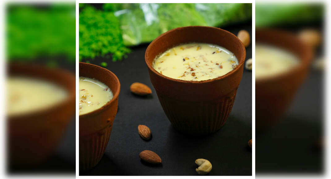 Thandai Mousse Recipe: How to make Thandai Mousse Recipe at Home | Homemade Thandai Mousse Recipe - 