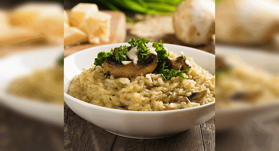 Mushroom Roast Onion and Ricotta Risotto Recipe How to Make Mushroom