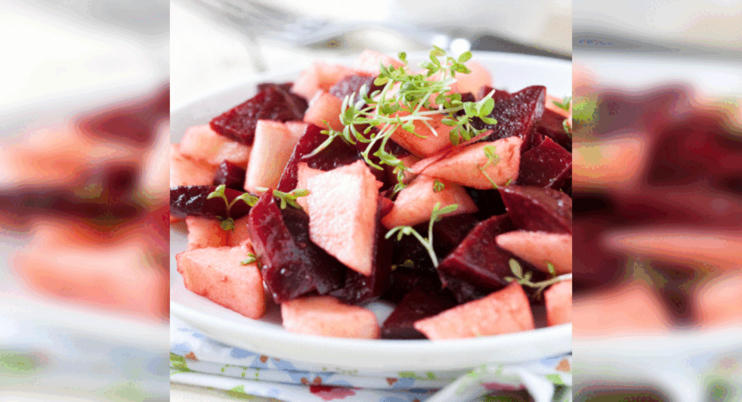 Apple Beetroot Salad Recipe: How to Make Apple Beetroot Salad Recipe | Homemade Apple Beetroot Salad