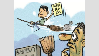 15,000 post-graduates, graduates among candidates applying for sweepers' posts in UP