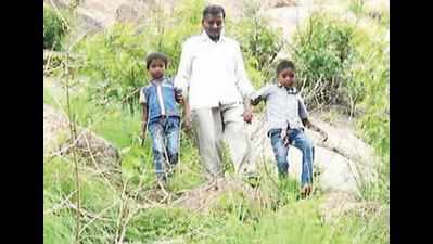 Teachers climb Sholay hills in search of students