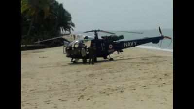Chopper rescues man stranded in Datia district