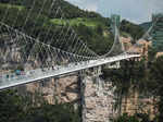 China opens longest glass bottom bridge in world