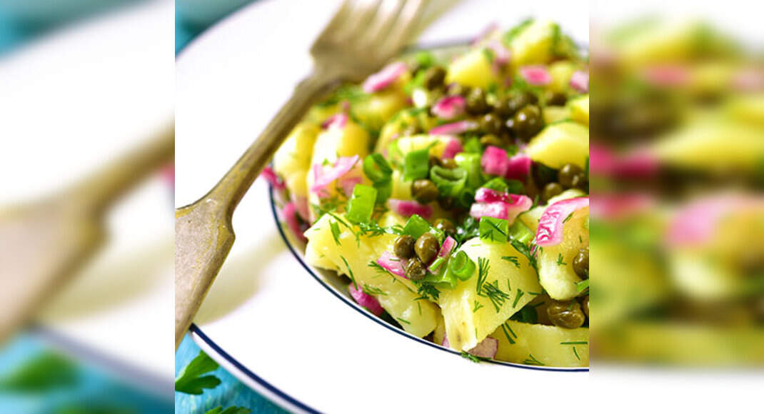 Mediterranean Potato Salad Recipe: How to Make Mediterranean Potato Salad Recipe | Homemade Mediterr
