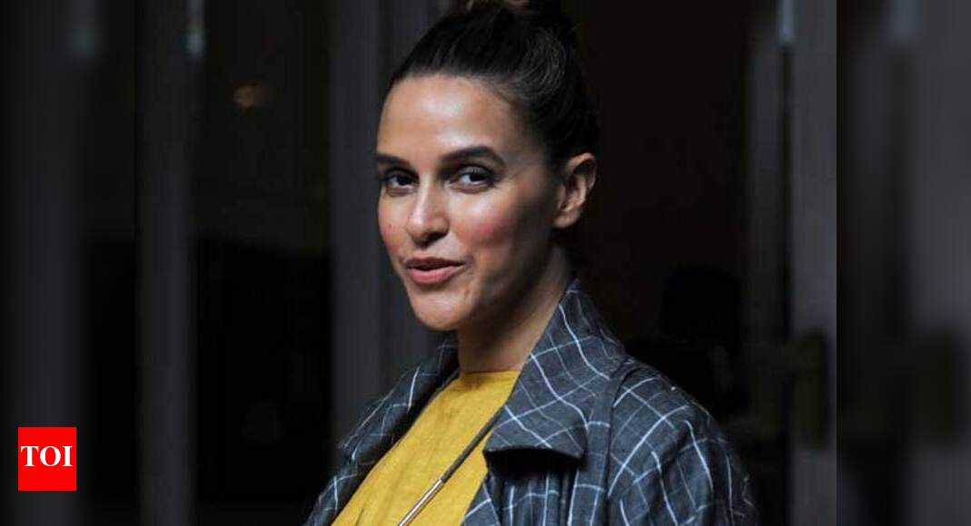 It is work as usual for Neha Dhupia on her birthday | Hindi Movie News ...