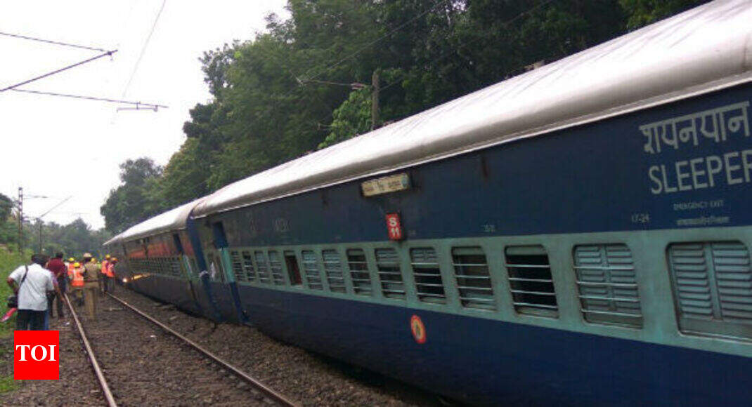 12 coaches of express train derail in Kerala, no 