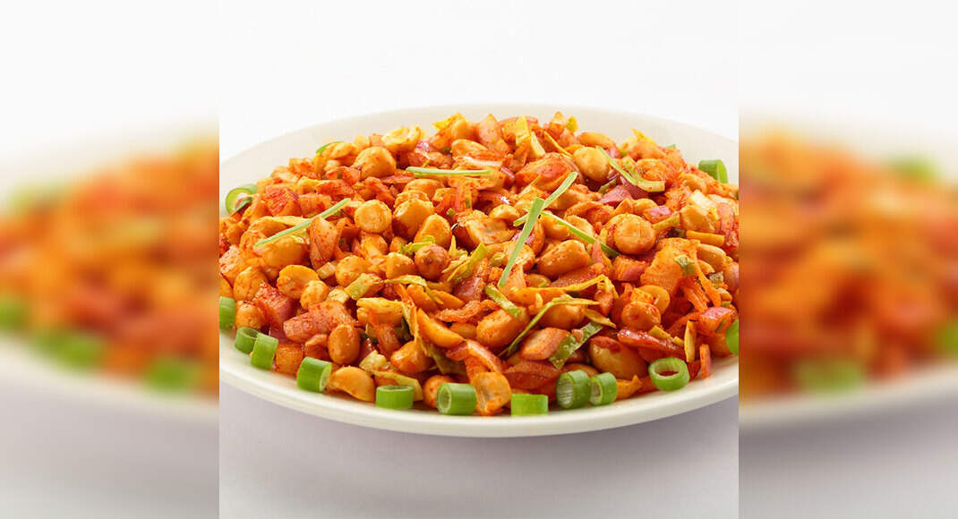 Peanut Corn Salad Recipe: How to Make Peanut Corn Salad Recipe | Homemade Peanut Corn Salad Recipe