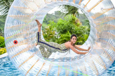 Miss Divas get adventurous with aqua zorbing and trampoline