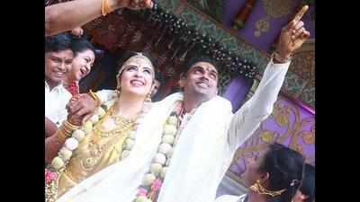 Celebs from all four southern film industry attend Rayane-Mithun wedding