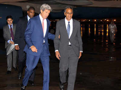 US Secretary of State John Kerry meets Delhi traffic on fourth visit, thanks to rain