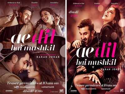 Twitter storm noticed post 'Ae Dil Hai Mushkil' poster release