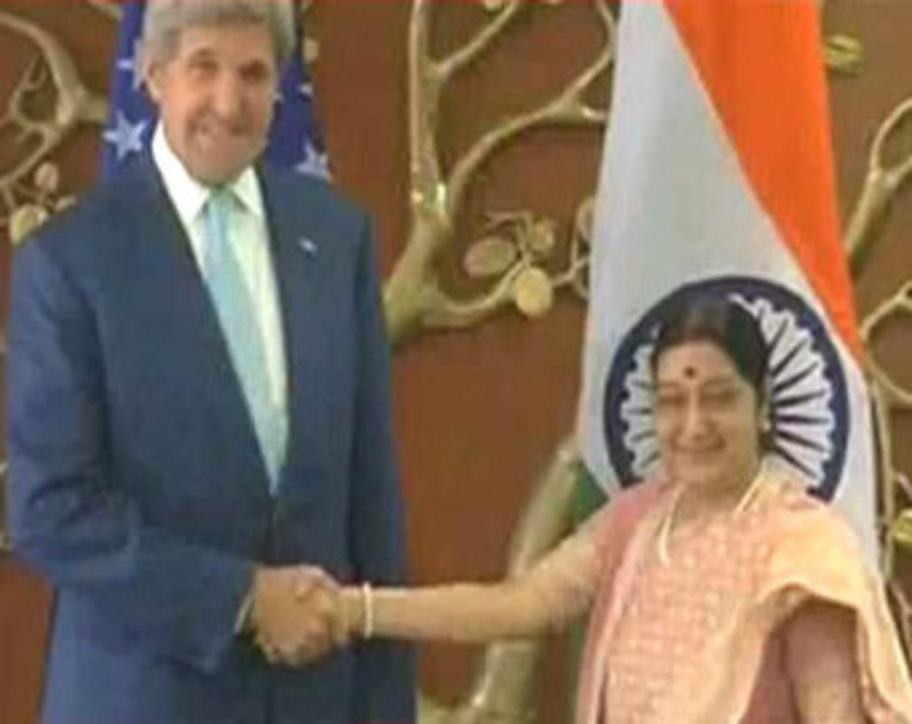 
John Kerry meets Sushma Swaraj
