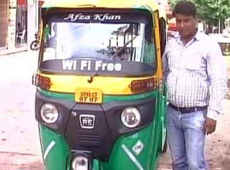 Wi-fi enabled auto-rickshaw grabs attention