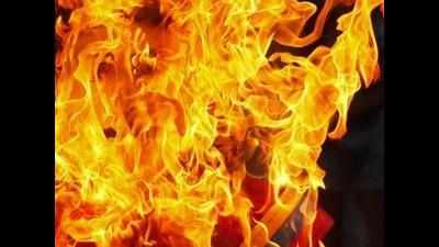 Effigy of Sheila Dixit burnt in Azamgarh