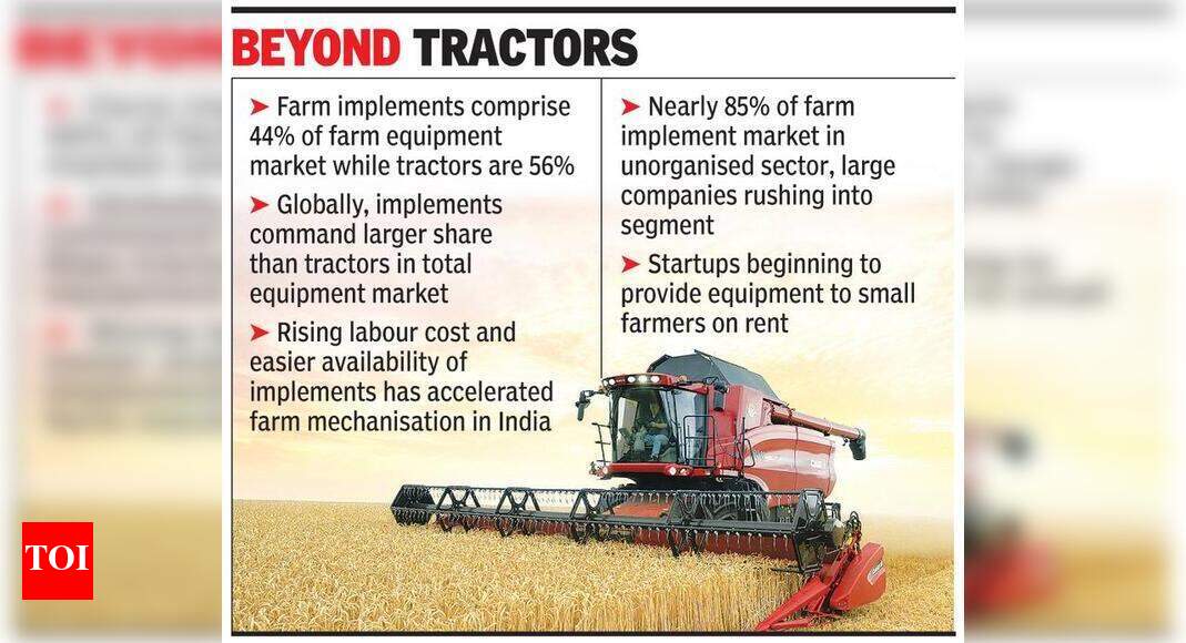 Costly labour boosts farm machine sales Times of India