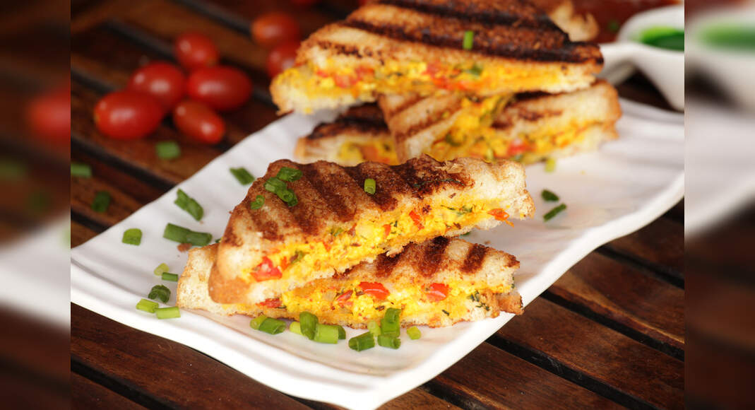Egg and Paneer Sandwich Recipe How to Make Egg and Paneer Sandwich