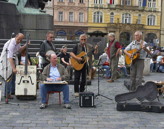 The local folk band