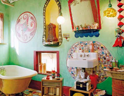 Make your bathroom adorable with vivid colours
