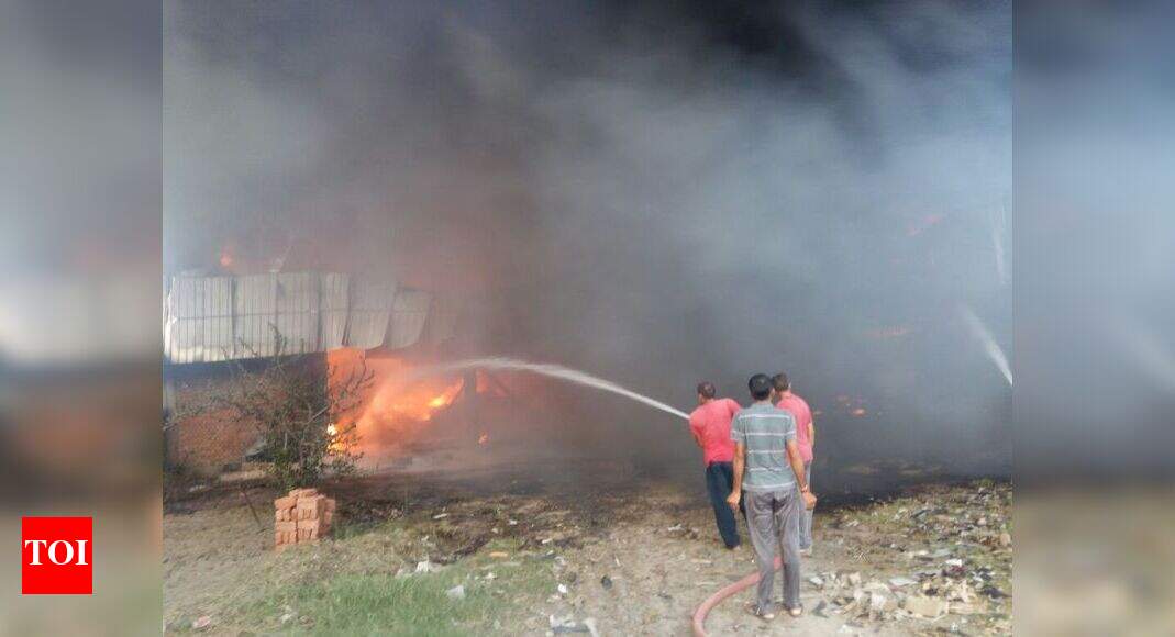 Meerut Foam factory at Meerut gutted in massive fire Meerut News