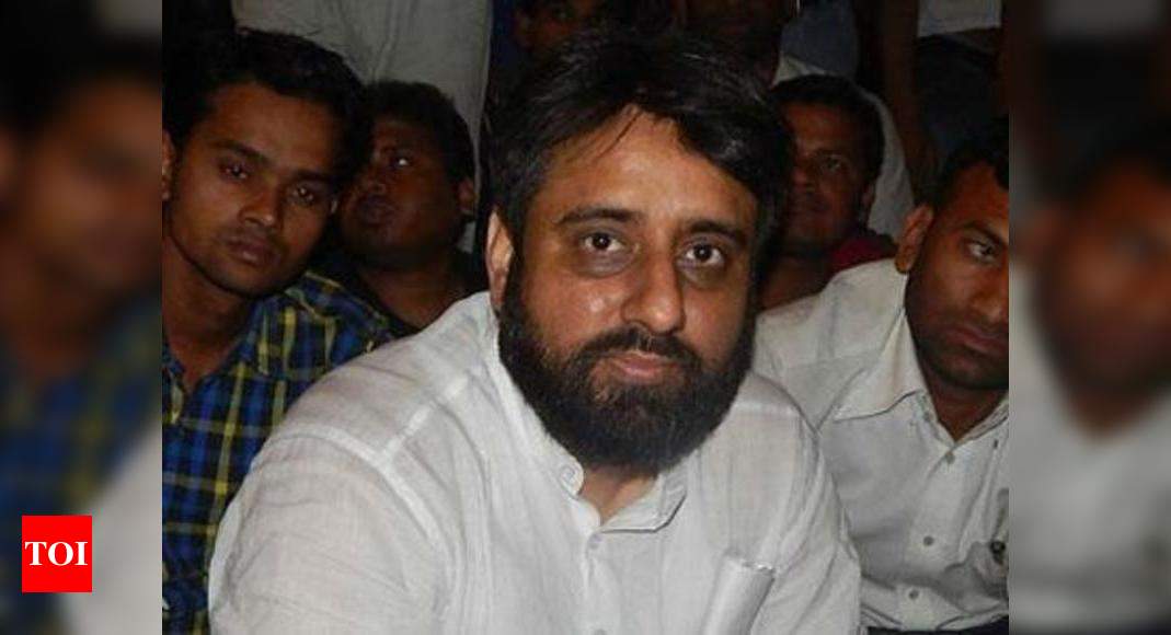 Aap Mla Amanatullah Khan Booked For Sexual Harassment Delhi News Times Of India