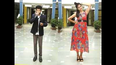 Surana College kids show off their modelling skills