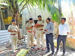 Forest officials survey Kapil's office premises