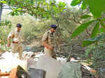 Forest officials survey Kapil's office premises