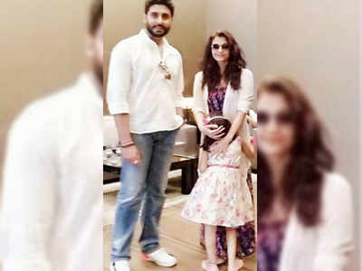 Aishwarya, Abhishek and Aaradhya spotted in Dubai on mini break