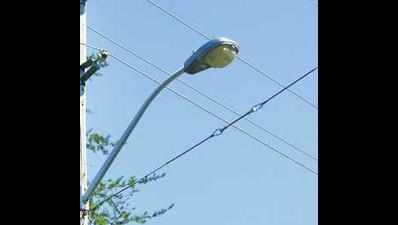 Senior citizen injured as streetlamp post falls on him in Coimbatore