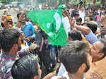 Activists protest against Pakistan