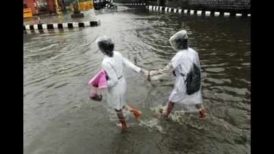 Rain drives a wedge into puja preparations