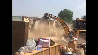 Huda demolishes structures to clear way for road to connect sector 37-C with Patuadi roa