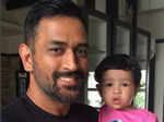 Mahendra Singh Dhoni shared a photo of his daughter