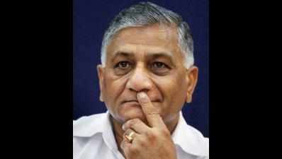 Congress leaders are crybabies: V K Singh