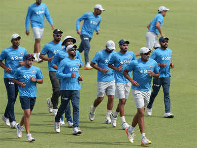India v New Zealand, 2nd Test, Kolkata: IN PICS – India’s training session at Eden Gardens