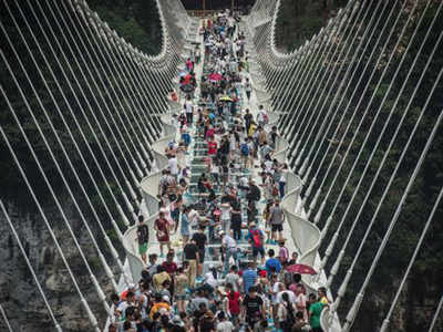 World's longest, highest glass bridge in China reopens
