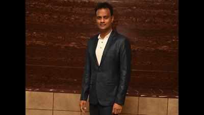 Celebrity photographer Karthik Srinivasan looks dapper in a suit at this gathering for weddings at ​ITC Grand Chola​, Chennai​