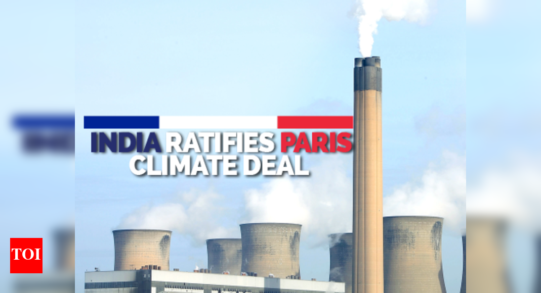 India joins Paris Climate Agreement - Times of India