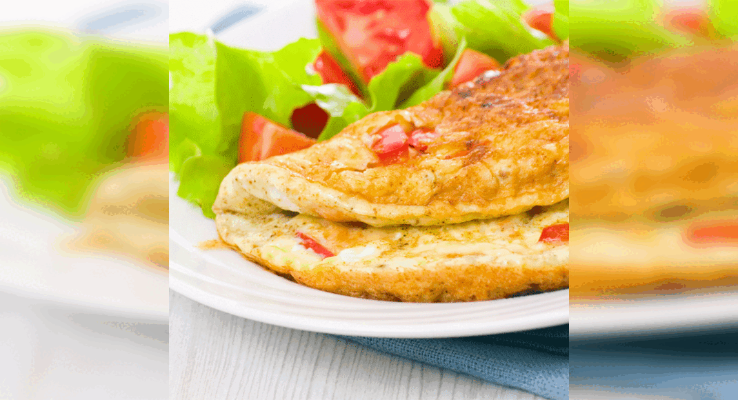 Egg White Omlette with Veggies Recipe: How to Make Egg White Omlette with Veggies Recipe | Homemade 