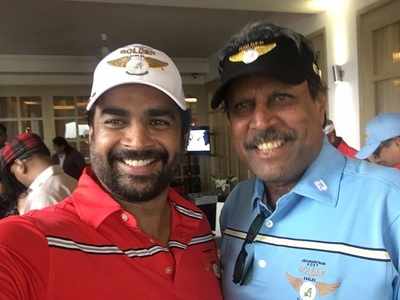 <arttitle>Madhavan goes golfing with Kapil Dev<b/></arttitle>