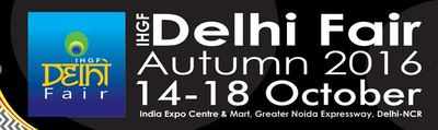 IHGF Delhi Fair Autumn 2016 to be held from Oct 14-18