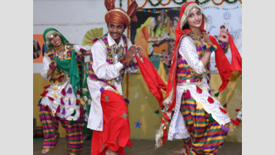Students dance to traditional tunes in Chandigarh