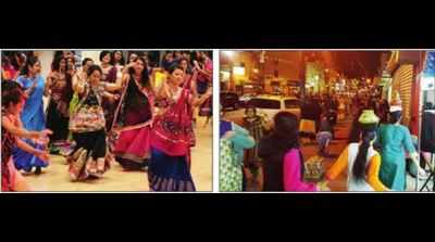 For Gujarati garba revellers, world's a stage