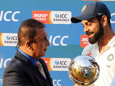 India v New Zealand, 3rd Test, Indore: India presented with ICC Test Championship mace